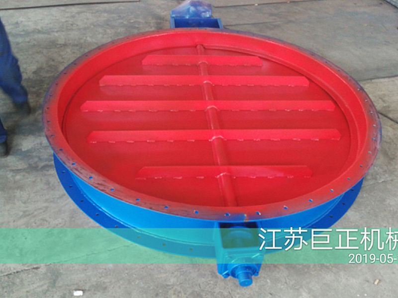 圓形擋板門（直徑150cm），順利完工
