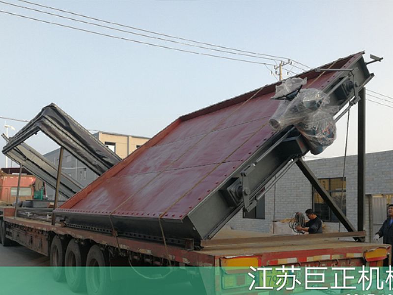 巨正機械公司擋板門，裝車發(fā)貨了